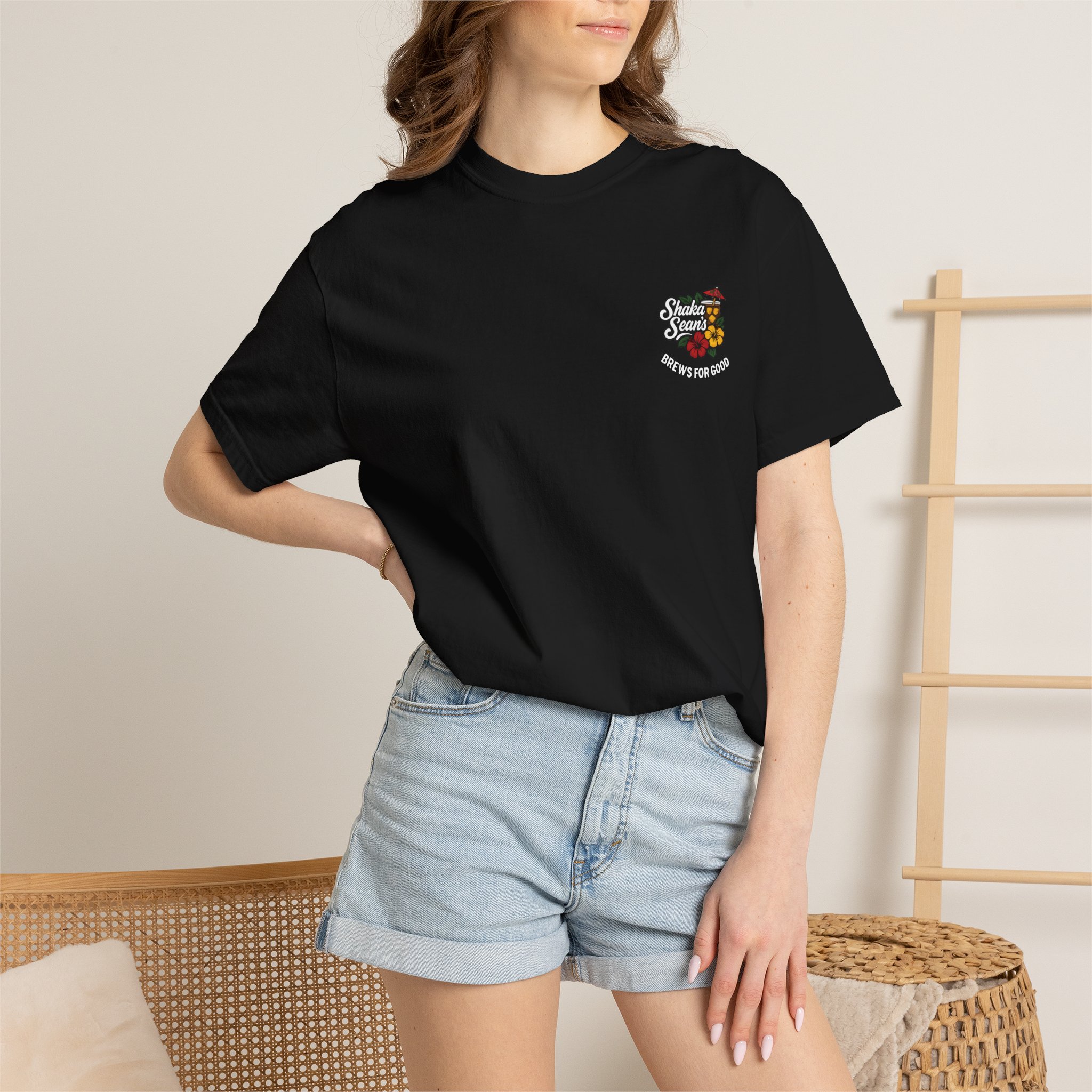 Shaka Sean's Classic Tee - Black - Image 4